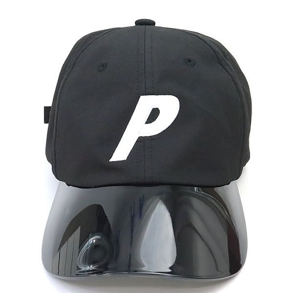 黒　palace P 6-panel black キャップ　帽子　パレス　新品 広尾店】美品 パレススケートボード Palace Skateboards クリア