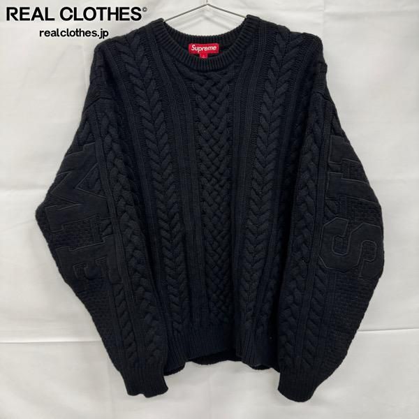 Supreme/シュプリーム【23AW】Cable Knit Sweater/アップリケ ケーブル