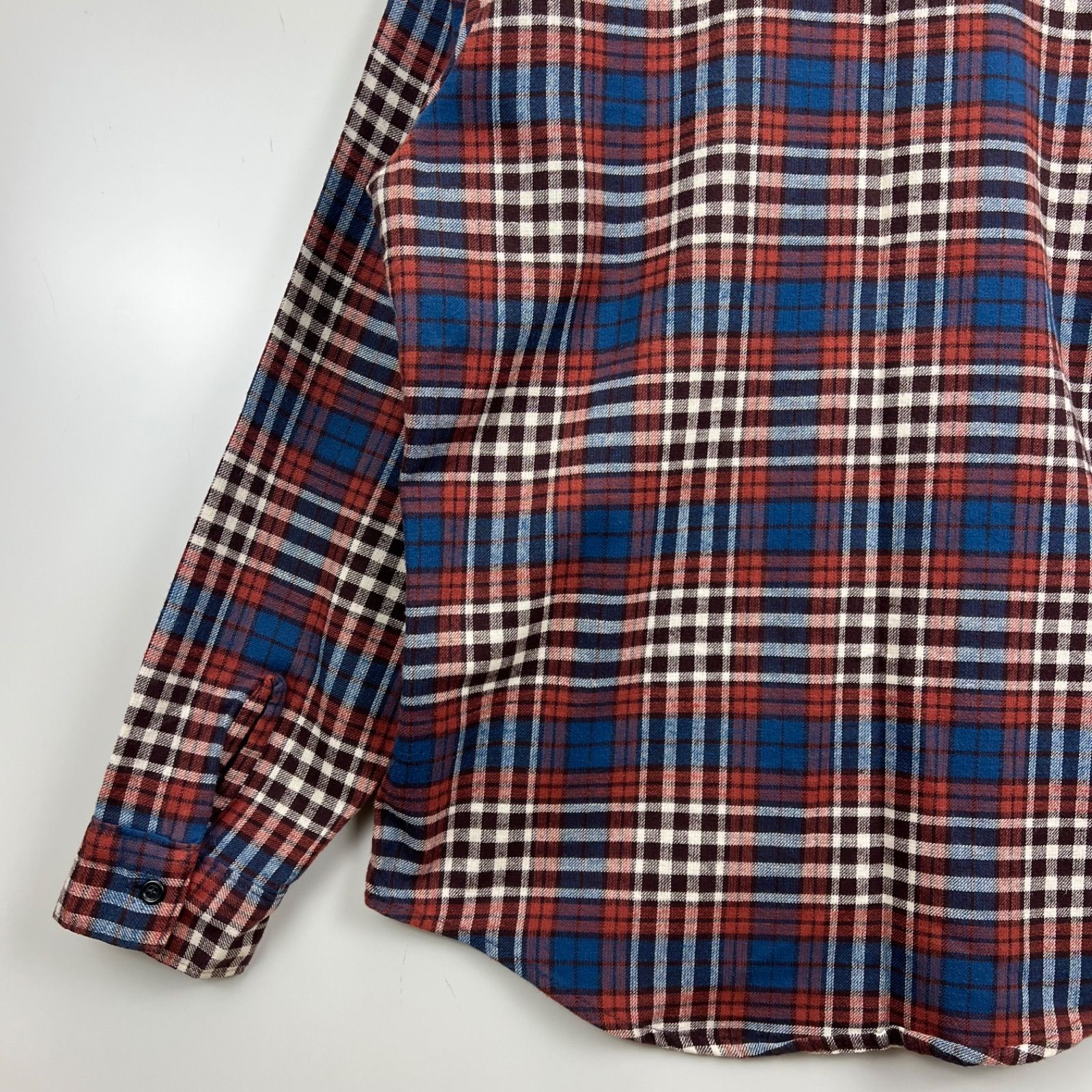 FIVE BROTHER 70s 80s USA VTG plaid flannel shirts M ファイブ