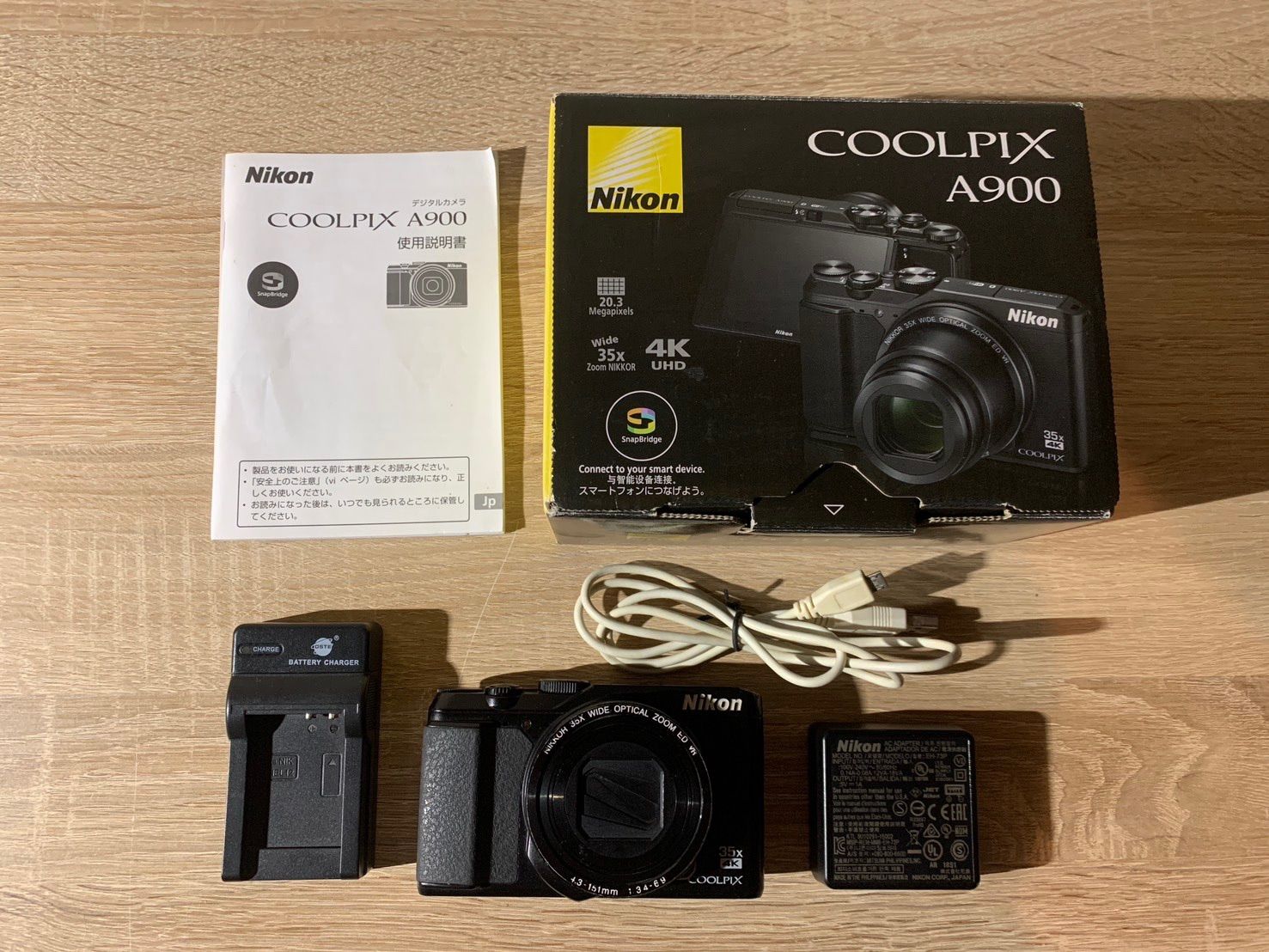 7435 Nikon COOLPIX A900 ブラック 動作確認済み バッテリー付属
