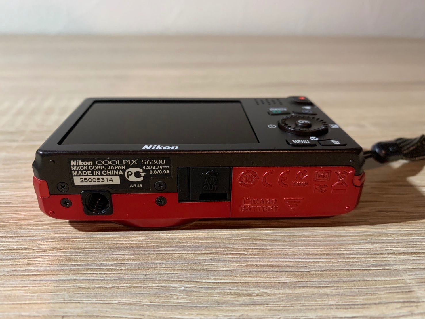 7436 Nikon COOLPIX S6300 レッド 動作確認済み バッテリー付属 - メルカリ