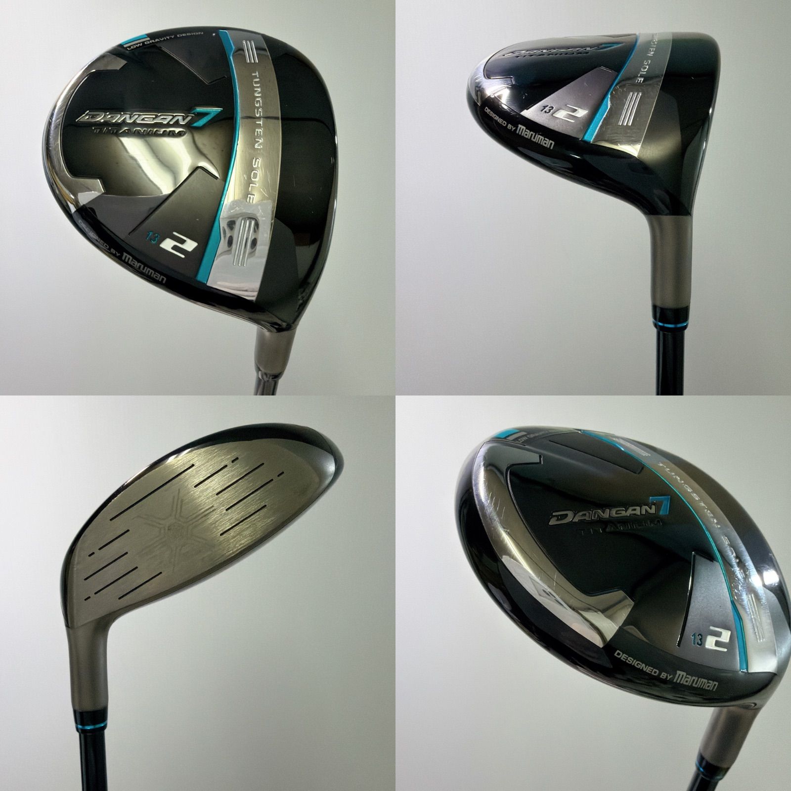 maruman ダンガン7 ブラッシー2W 新品グリップ 美品 マルマン DANGAN 7 ブラッシー 2W 13度 純正