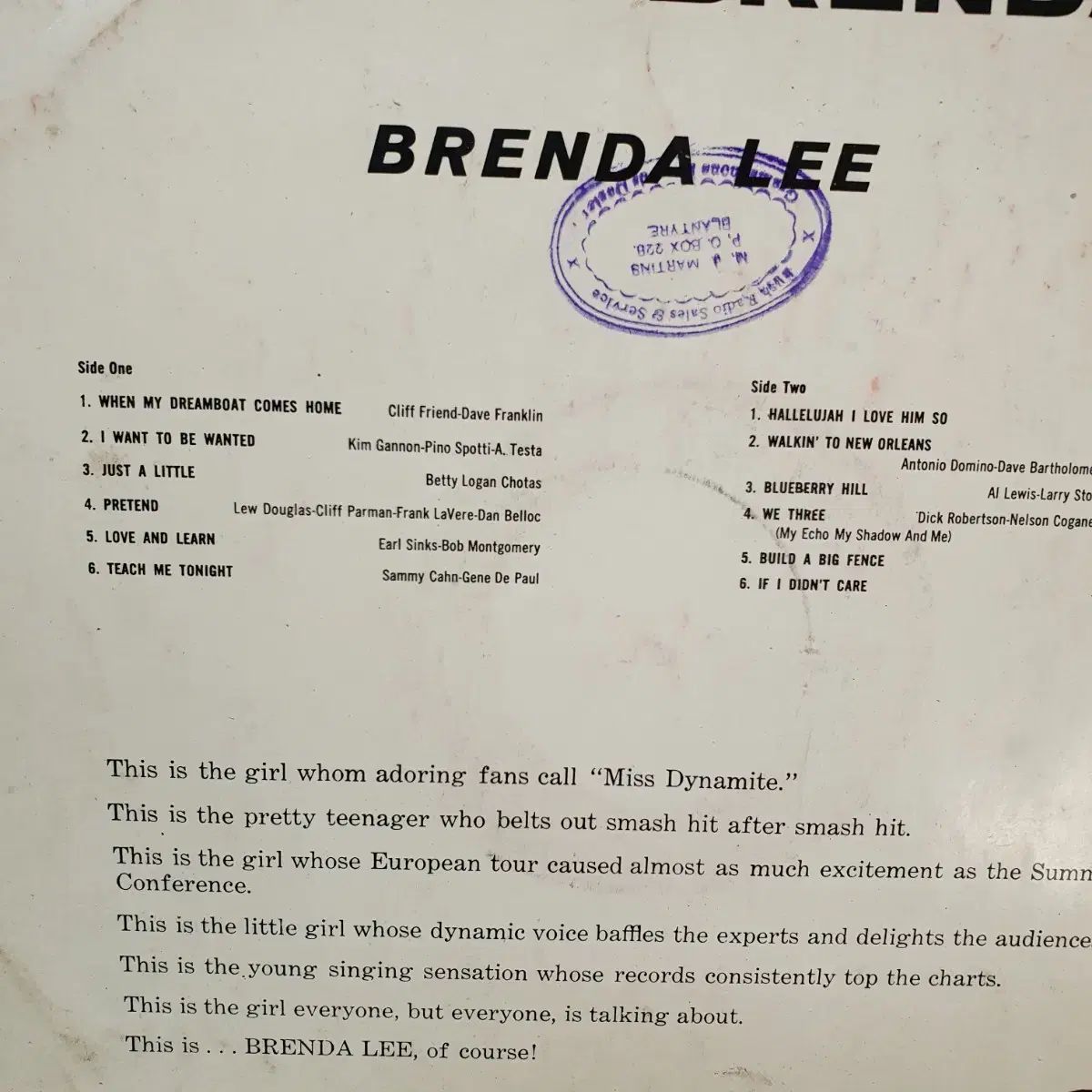 ブレンダ リー This Is LP 収益クラス - メルカリ