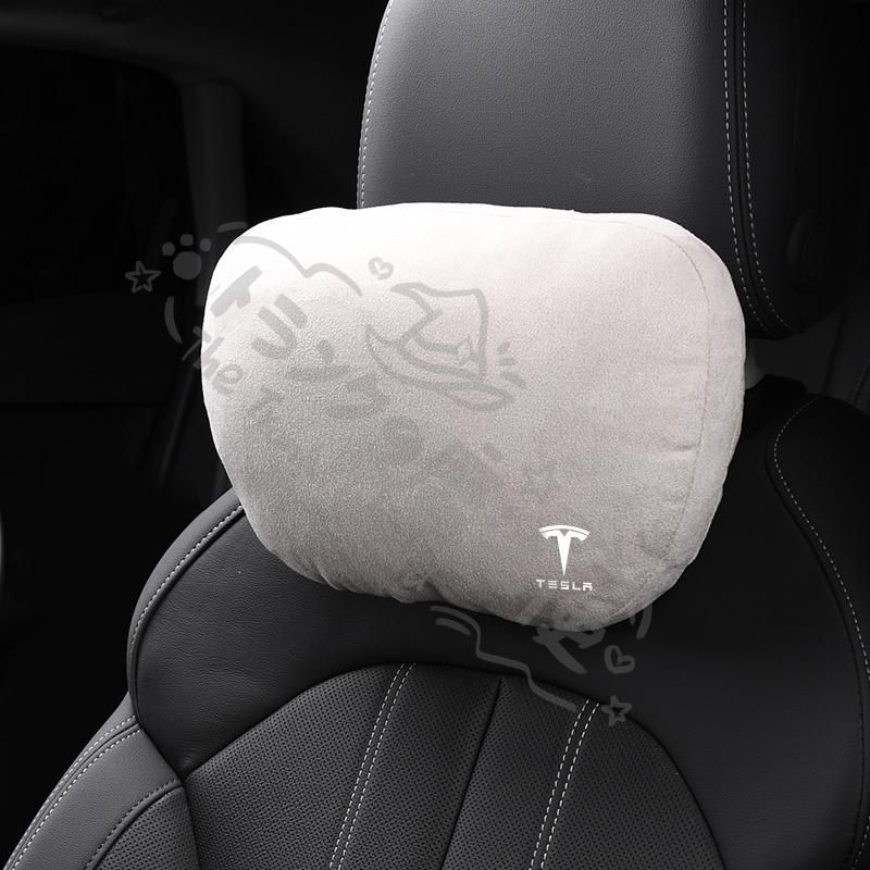 新品未使用】◇テスラ TESLA◇グレー◇車用 ヘッドレスト1個+腰