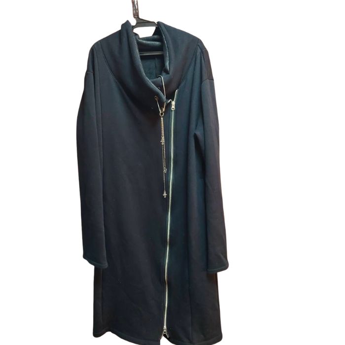 h.NAOTO ロングコート ブラック ユニセックス パンク 裏起毛 冬