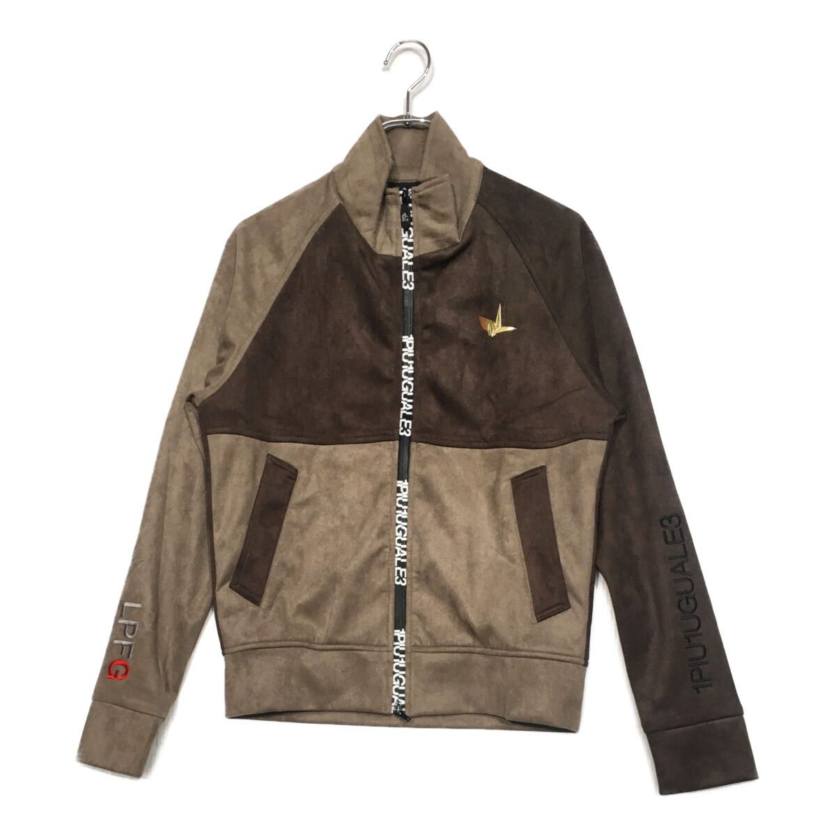 1piu1uguale3 ゴルフフェイクスエード フルジップ トラックジャケット