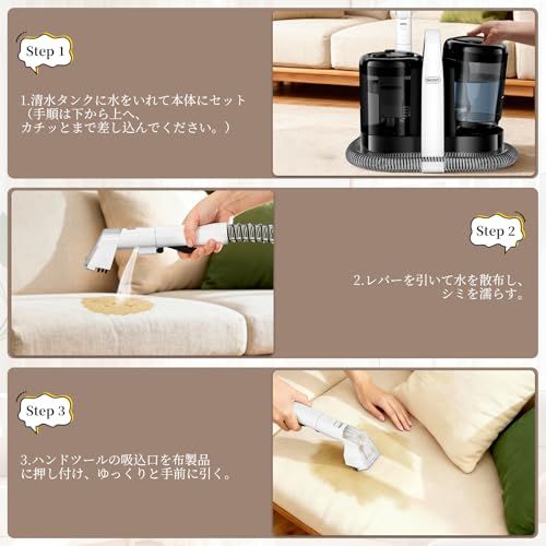 技術革新・18000Pa超強吸引力】NEODIT 第2世代 カーペットクリーナー