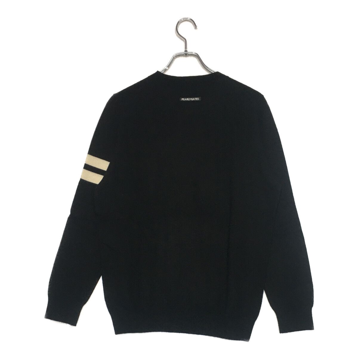 パーリーゲイツ　ニット　黒　ブラック　5 ゴルフ　L 中古 メンズ パーリーゲイツ PEARLY GATES セーター 5(L) 黒 ブラック