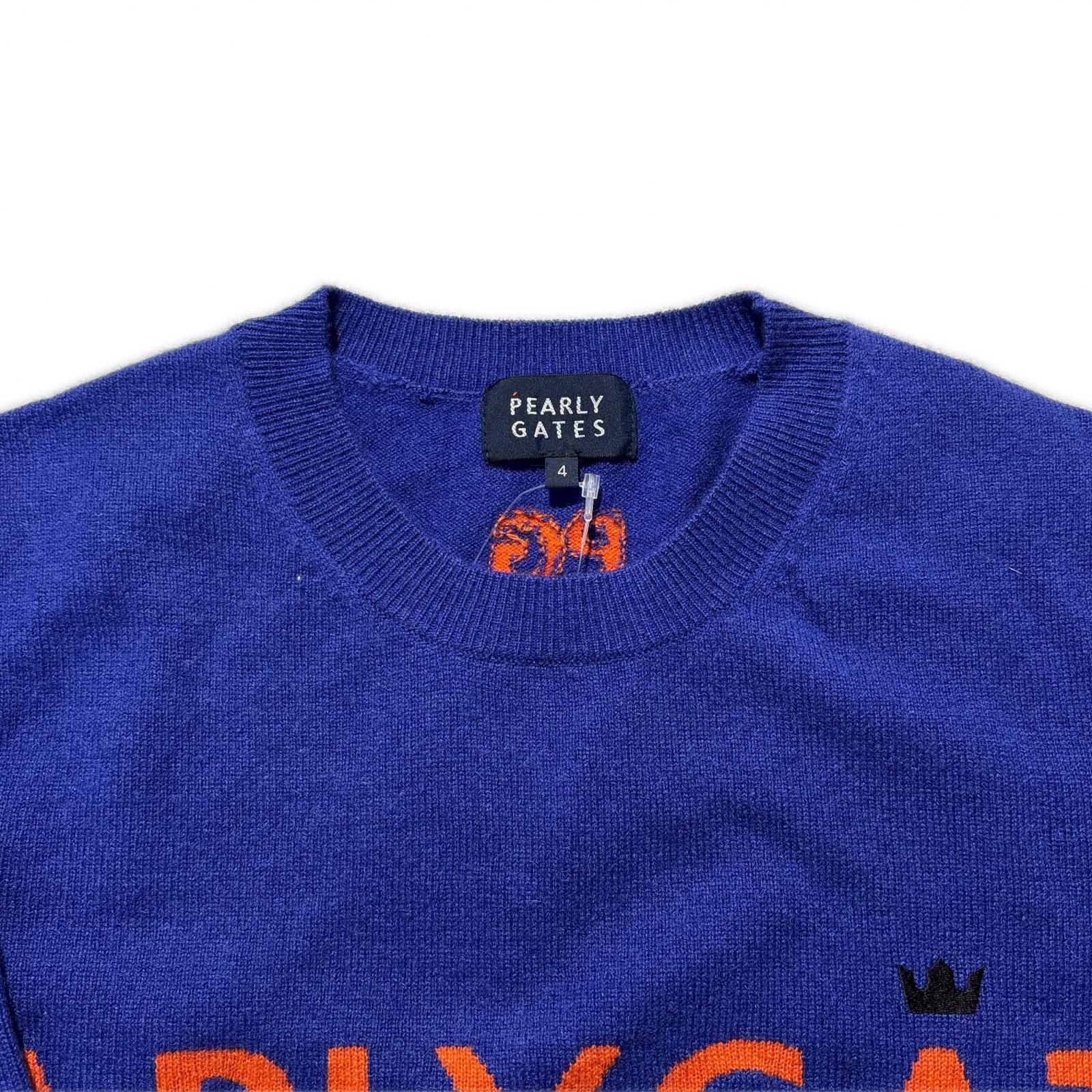 中古 メンズ パーリーゲイツ PEARLY GATES セーター 4(M) 青 長袖