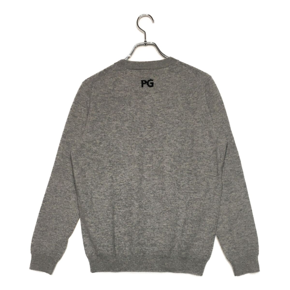 パーリーゲイツ　セーター　新品未使用　サイズ４ 超美品】PEARLY GATES パーリーゲイツ 長袖ニットセーター ネイビー×白