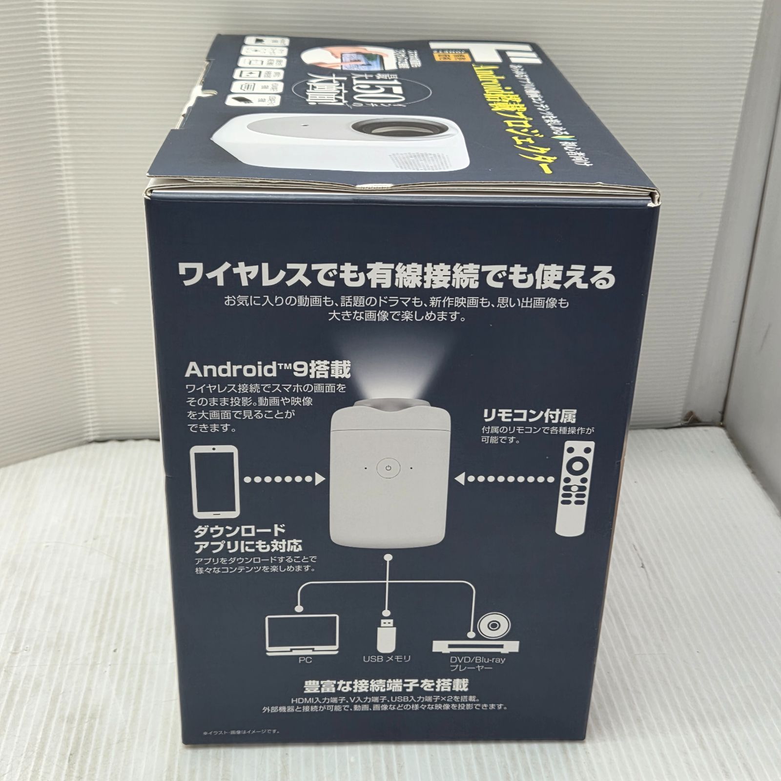 12 S01068 ドン・キホーテ コンパクトプロジェクター Android搭載 最大