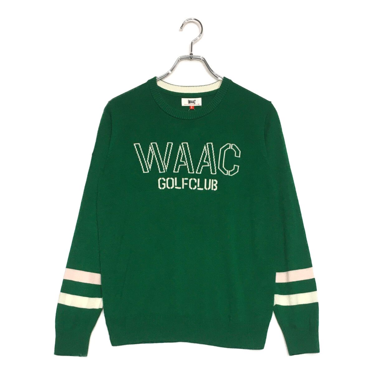 中古 レディース ワック WAAC セーター 3(L) 緑 グリーン 長袖 クルー
