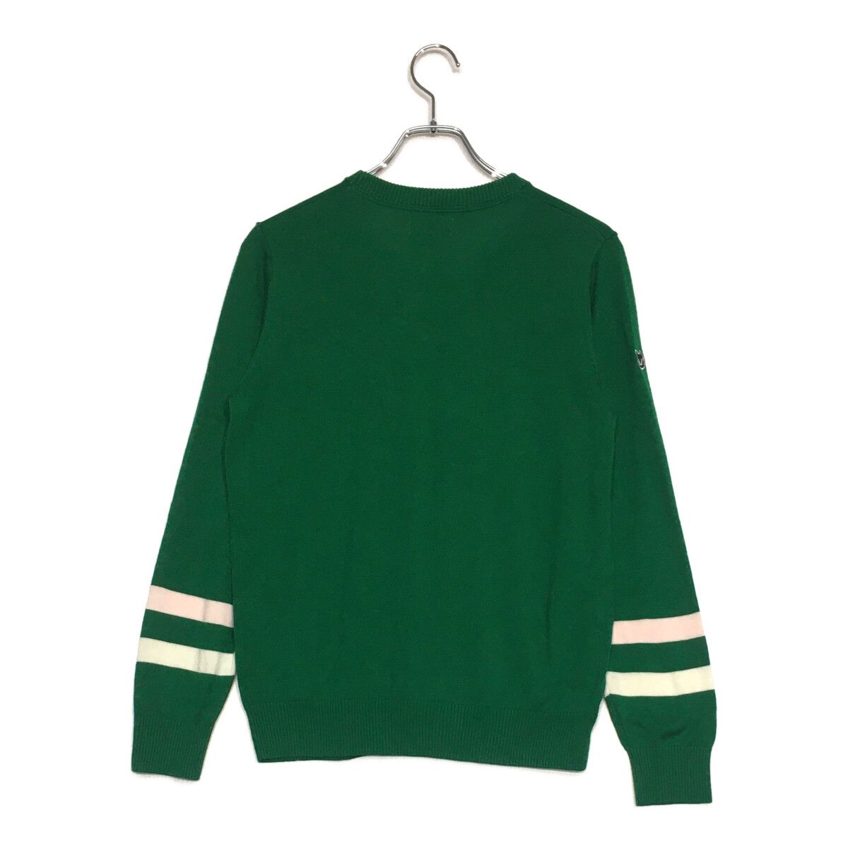 Waac GOLF　ワック　ダークグリーン クルーネックセーター　Ｌサイズ美品 WEB限定】MEN DRAWING WAACKYクルーネックニット ダークグリーン