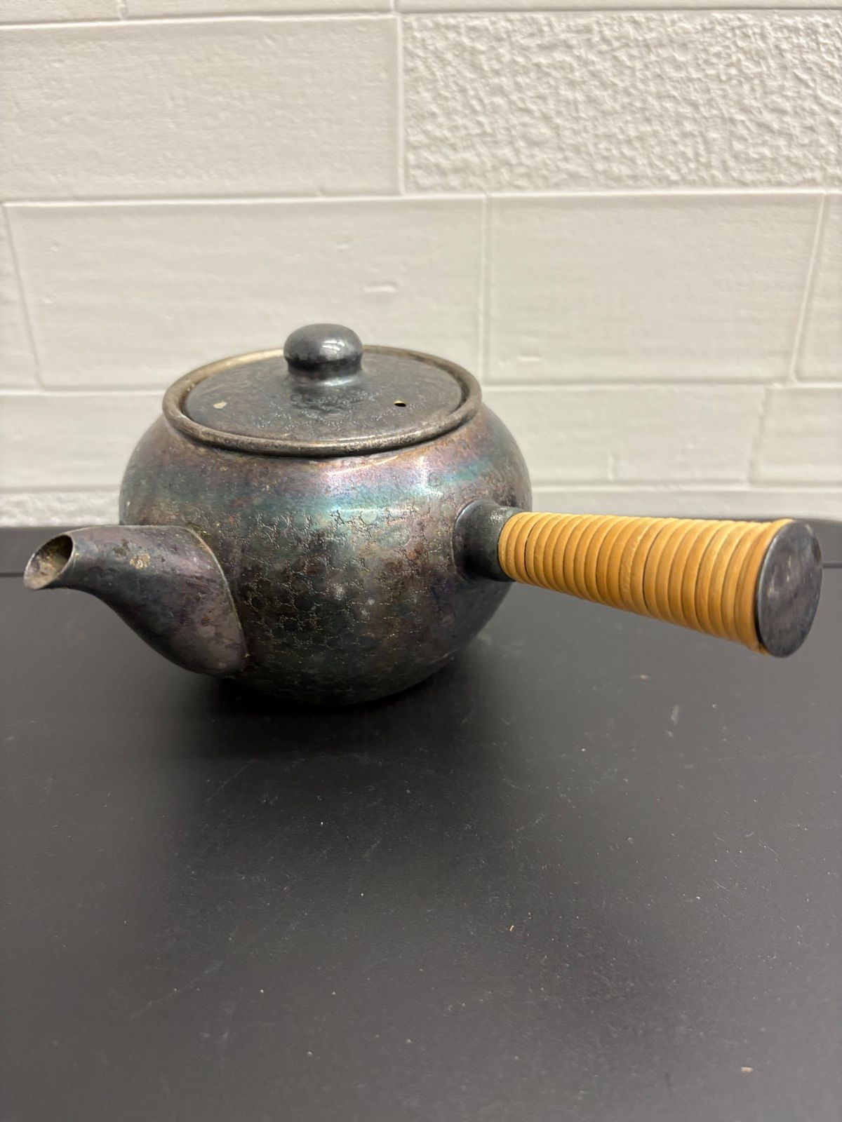 【激レア☆昭和レトロ】お値下げ！銀川堂　いぶし銀本舗　特選黄銅製 いぶし銀 銀川堂 特選黄銅製 急須 - メルカリ