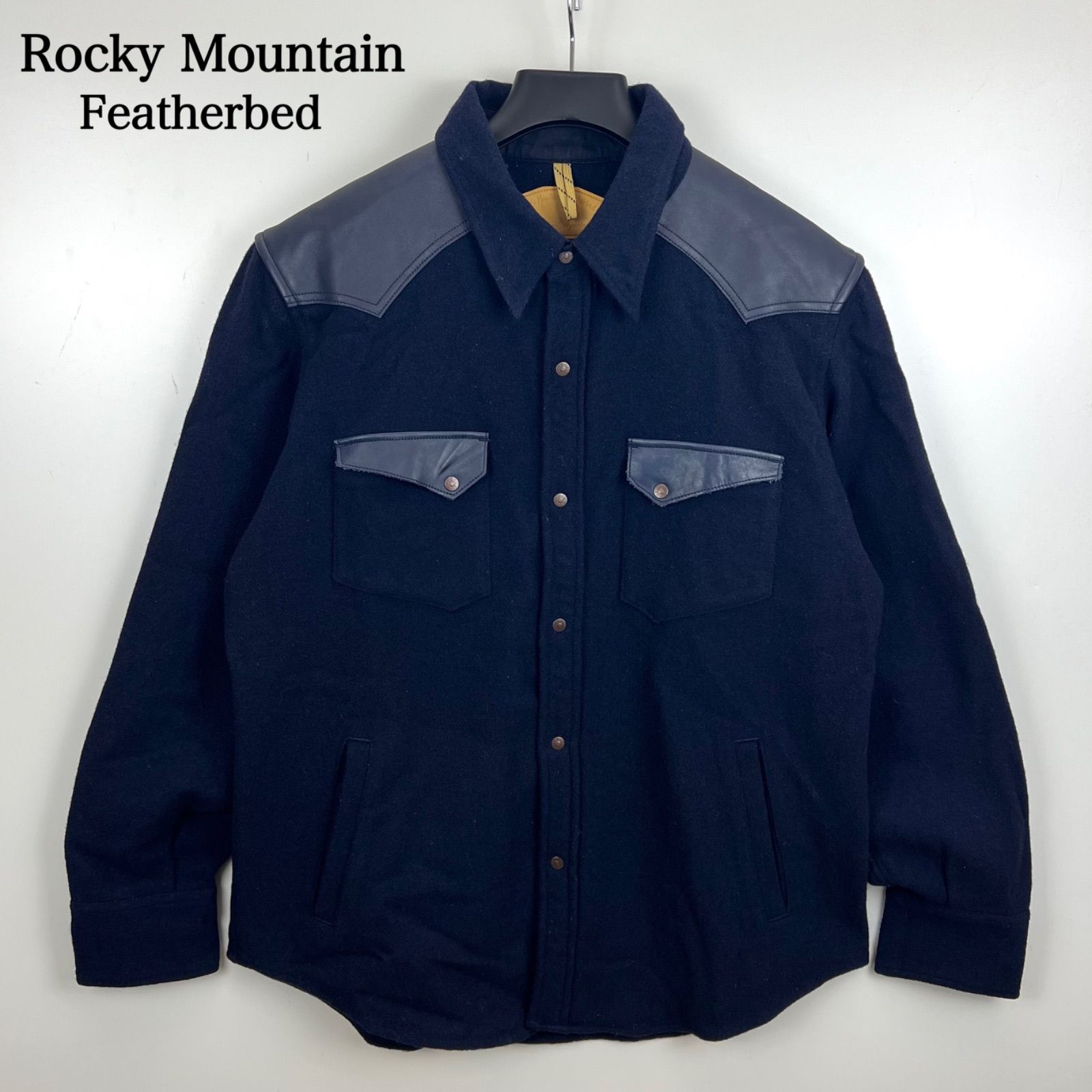 Rocky Mountain Featherbed RMFB Leather CPO Western L/S shirts 44
