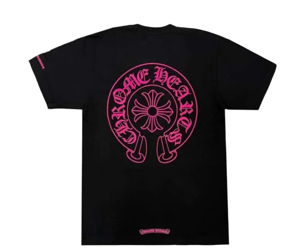 M XL CHROME HAEATS クロムハーツ ホースシュー ロゴ Tシャツ ブラック