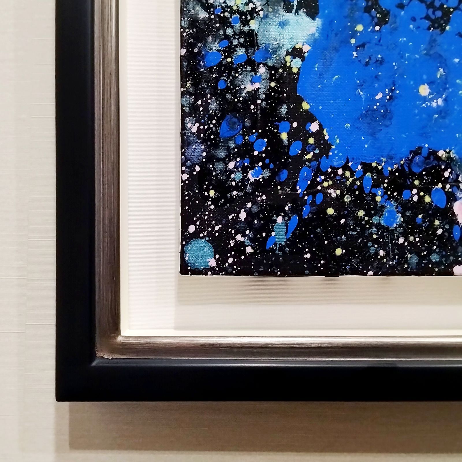 内野隆文　抽象画　M3号　絵画　キャンバス　アクリル　現代美術　額縁 内野隆文 抽象画 M3号 絵画 キャンバス アクリル 現代美術 額縁 無題