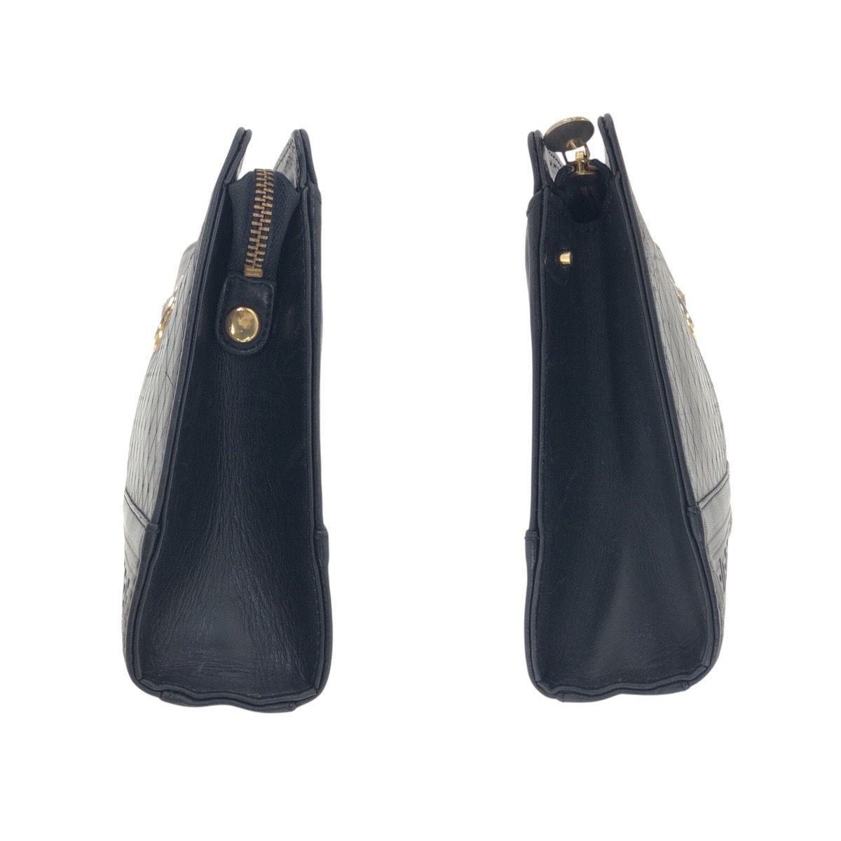 美品 VERSACE ヴェルサーチ サンバースト ブラック 黒 ゴールド金具