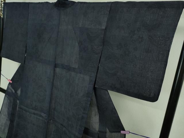 m*u様 着物　夏一重　京要 平和屋本店＊極上 夏物 重要無形文化財 本場宮古上布 苧麻 松竹梅 逸品