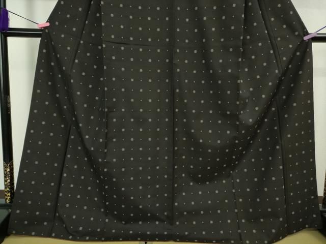 平和屋本店●極上　本場大島紬　9マルキ　黒地　逸品　DZAB3268kh6 平和屋本店○極上 本場大島紬 9マルキ 黒地 逸品 DZAB3268kh6 【公式通販】
