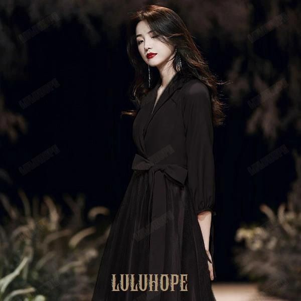 パーティードレス ロング 演奏会 袖付き ドレス 大きいサイズ 7L