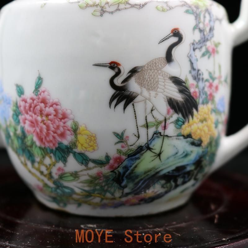 松鶴春を迎えます 急須 景徳鎮 陶磁器 装飾品 現代工芸品美術品 置物