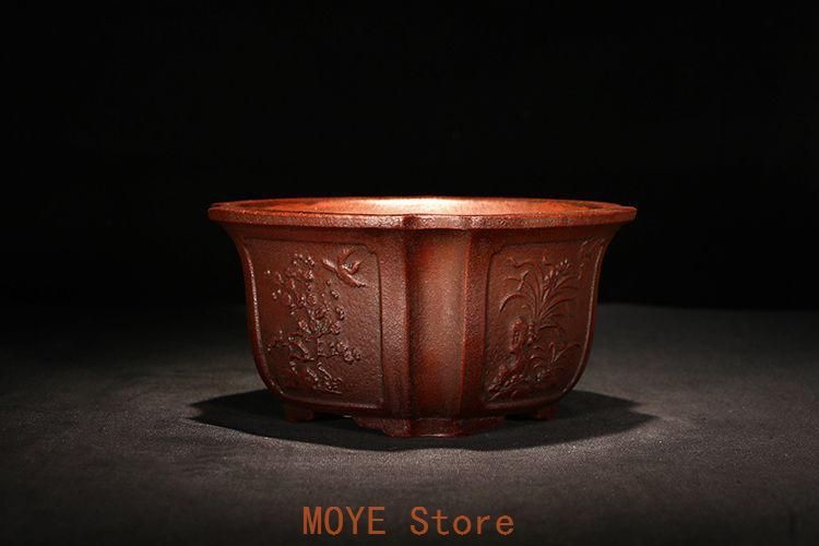 中国宜興 紫砂 鉢盆栽鉢 植木鉢 小品盆栽鉢 大品盆栽鉢 - メルカリ