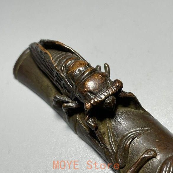 足るを知れば楽を 鎮尺 筆置き 書道具 文房具 工芸品 美術品 置物