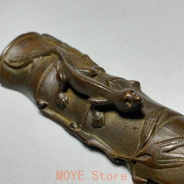 足るを知れば楽を 鎮尺 筆置き 書道具 文房具 工芸品 美術品 置物