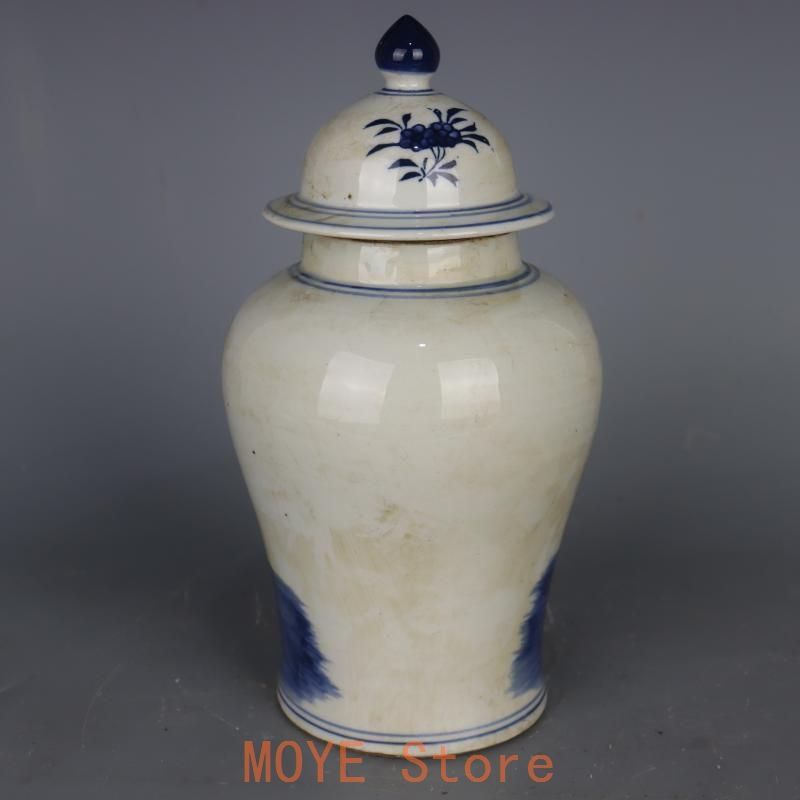 青花に花鳳紋将軍缶 景徳鎮 陶磁器 装飾品 現代工芸品 美術品 置物 青花に花鳳紋将軍缶 景徳鎮 陶磁器 装飾品 現代工芸品