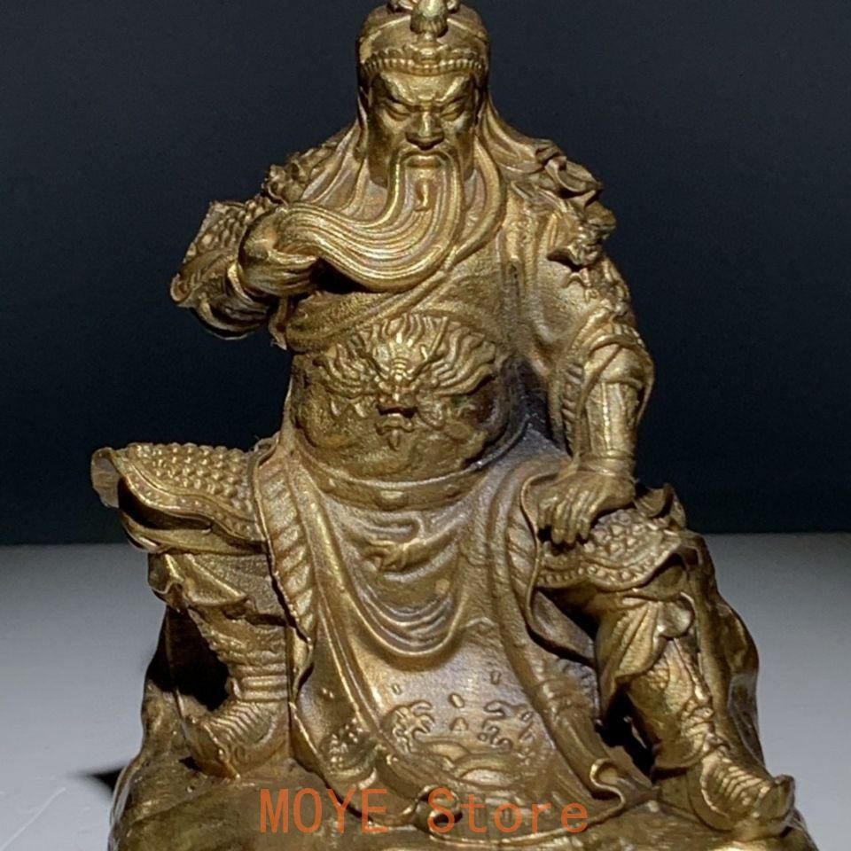 関二爺 武財神 銅像 工芸品美術品 置物 - メルカリ