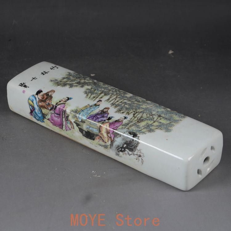 陶磁器 竹林七賢 文鎮書道具 文房具 工芸品 美術品 置物 - メルカリ