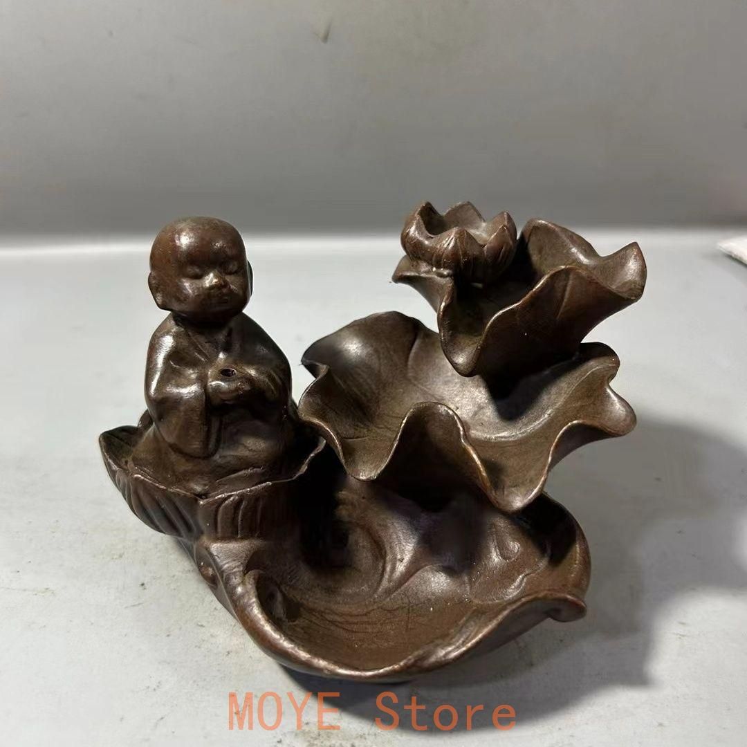 小坊主 お香挿し ハスの葉の逆流香 茶道具 香道具 蓋置 置物 - メルカリ