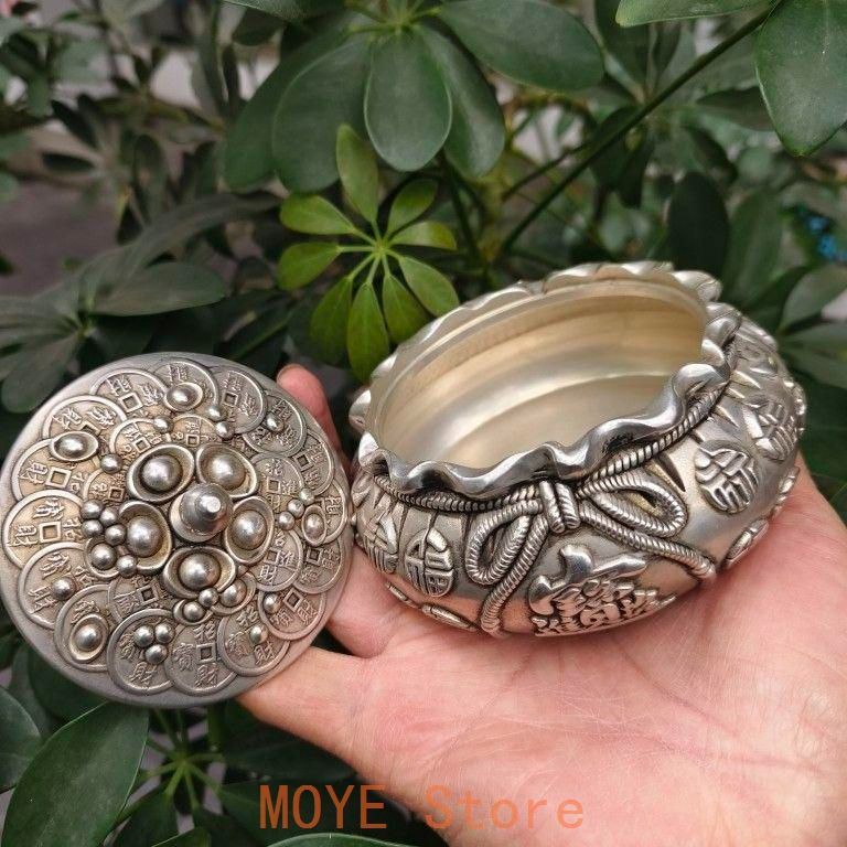 銅 細工 金銀満倉銭袋貯蔵タンク 工芸品 美術品 置物 - メルカリ