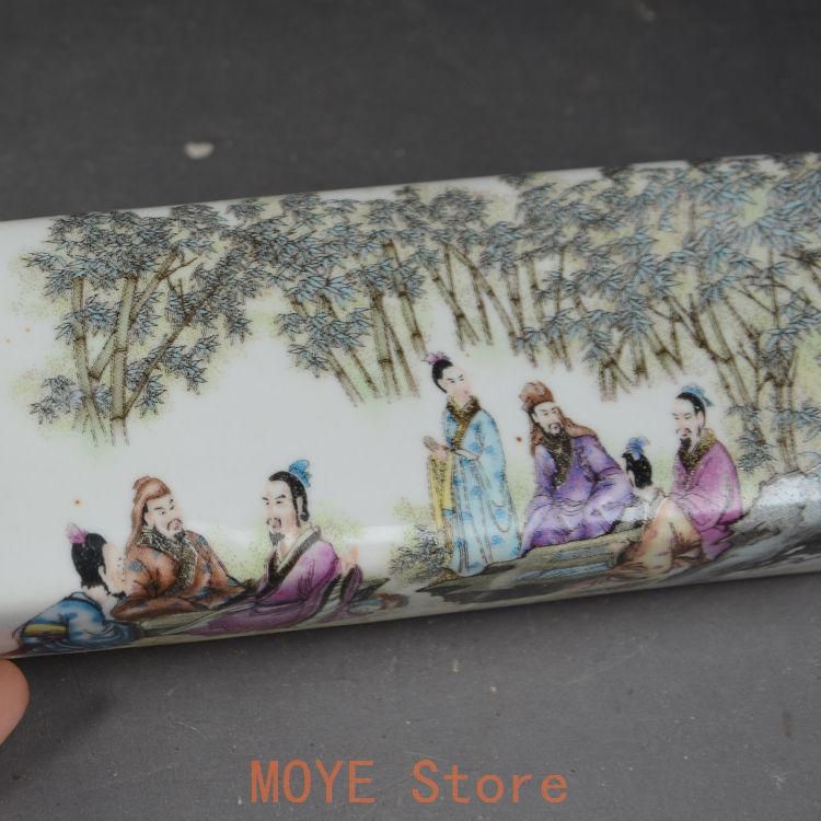 陶磁器 竹林七賢 文鎮書道具 文房具 工芸品 美術品 置物 - メルカリ