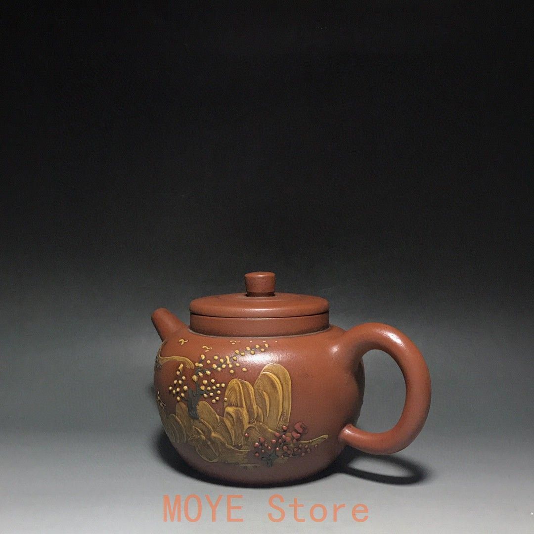 茶器 六方紫砂壷茶壺 煎茶器 茶道具 工芸品 置物 宜興 紫砂壷 円?壷 茶壺 茶道具 煎茶道具 - メルカリ