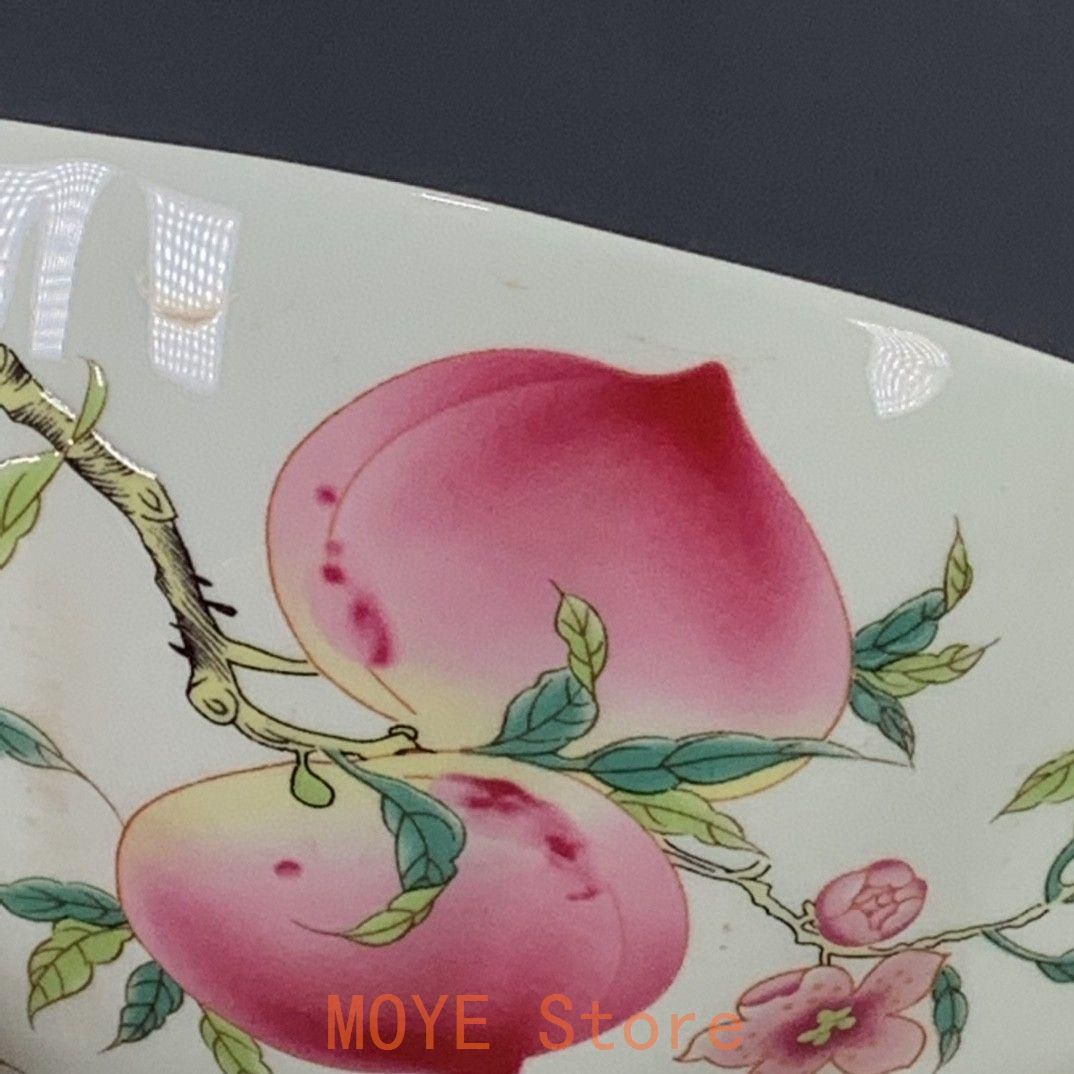 乾隆粉彩寿桃碗 景徳鎮 陶磁器 装飾品 工芸品 美術品 置物 - メルカリ