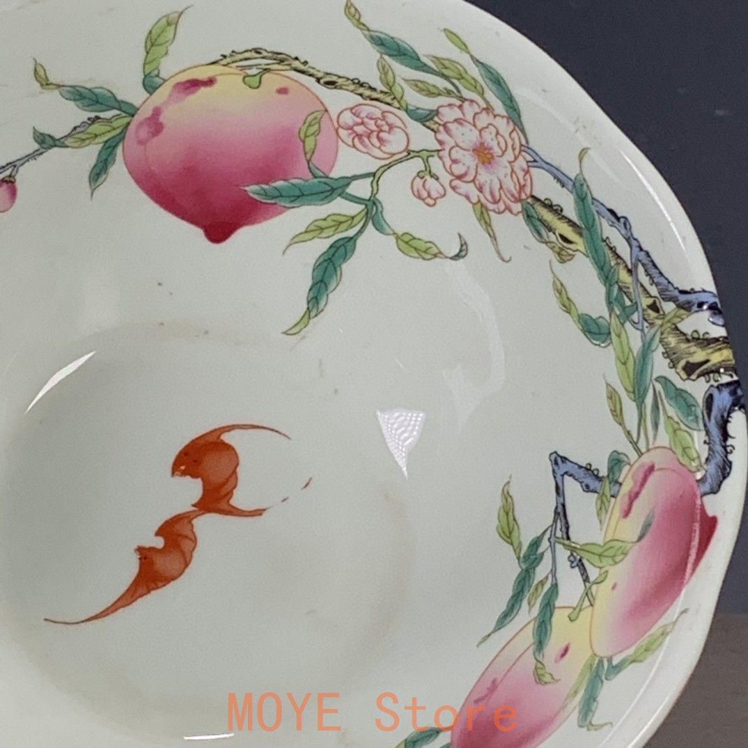 清乾隆粉彩寿桃天球瓶 景徳鎮 陶磁器 装飾品 現代工芸品 美術品 置物