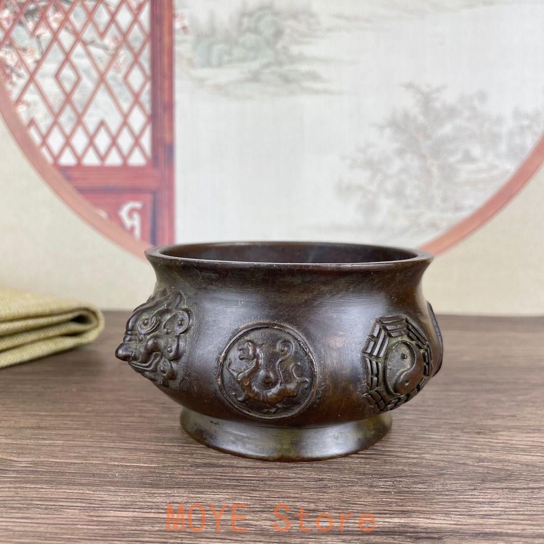 四神獣 八卦炉 銅製 工芸品 美術品 置物 - メルカリ