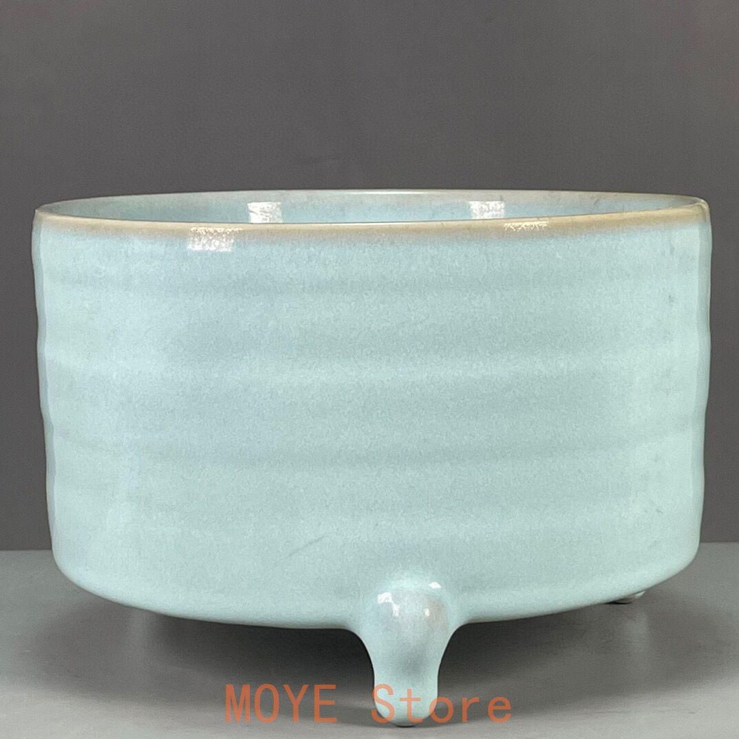 中国 汝窯 青磁 香炉 陶器 陶芸 香道具 仏具 官窯 青釉 中国 汝窯 青磁 香炉 陶器 陶芸 香道具 仏具 官窯 青釉 - メルカリ