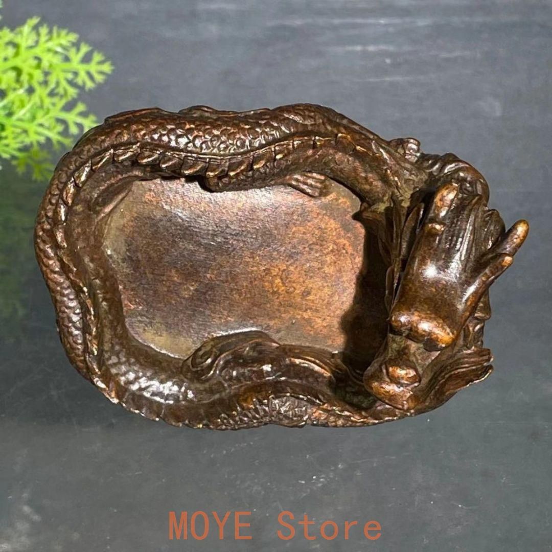 書道 龍形硯 ペン洗い 工芸品 美術品 置物 - メルカリ