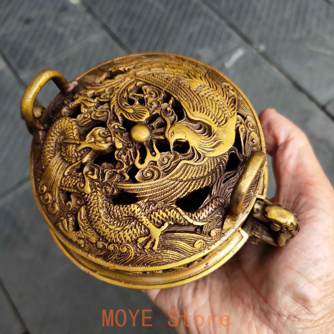 龍鳳香炉 銅 細工 装飾品 現代工芸品 美術品 置物 龍鳳香炉 銅 細工 装飾品 現代工芸品 美術品 置物 【公式通販】