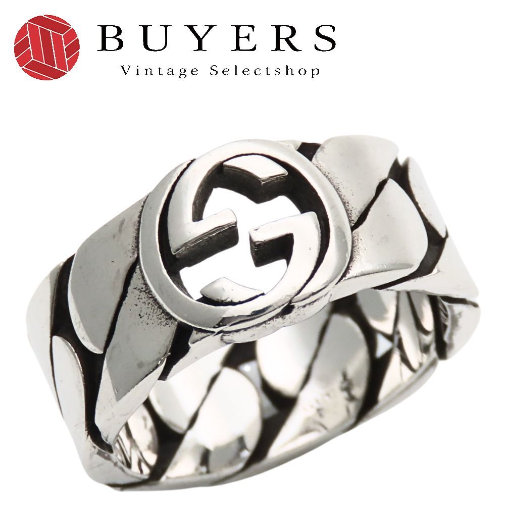 中古】 グッチ リング・指輪 インターロッキングG 14 シルバー925 約