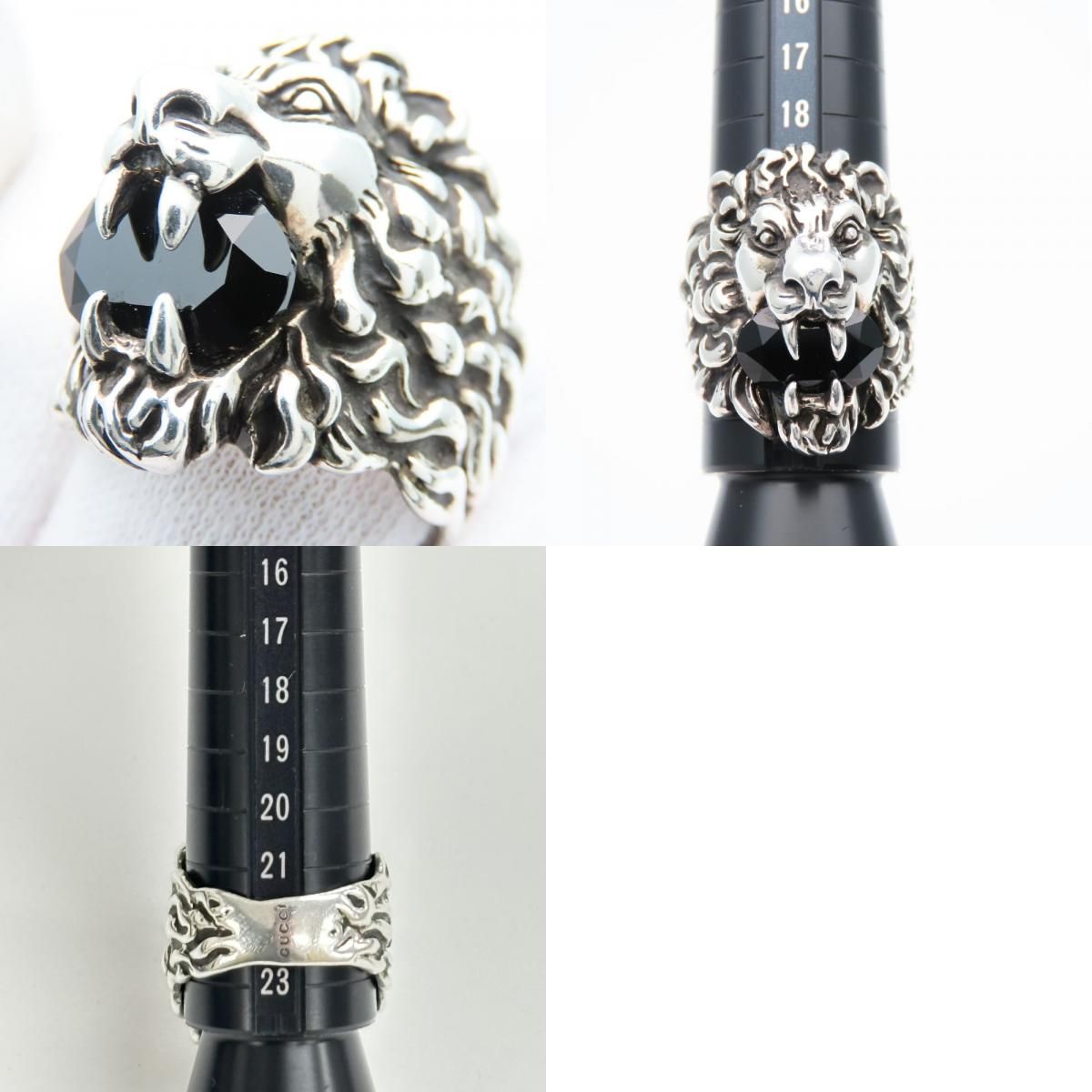 中古】 グッチ リング・指輪 ライオンヘッド 23 シルバー925 約27.7g