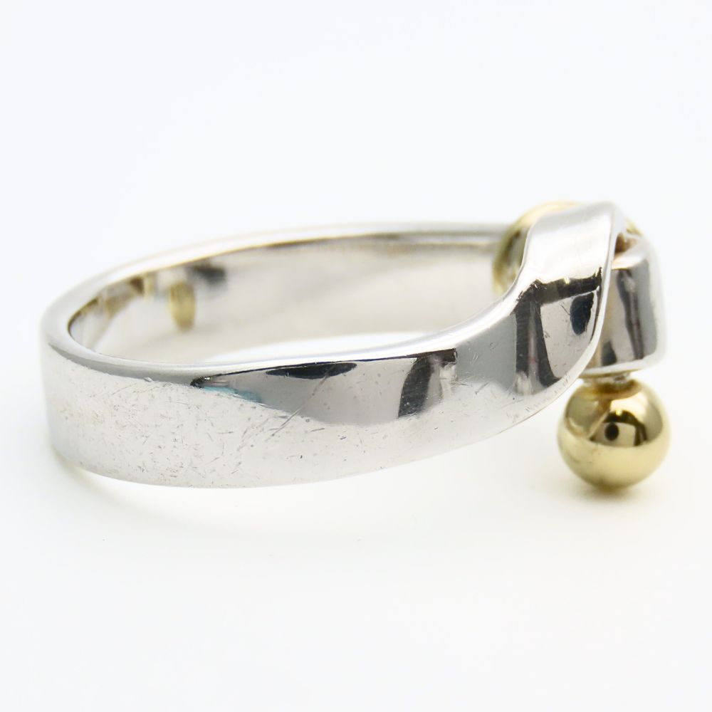 中古】 ティファニー リング・指輪 フック＆アイ シルバー925 K18YG 約