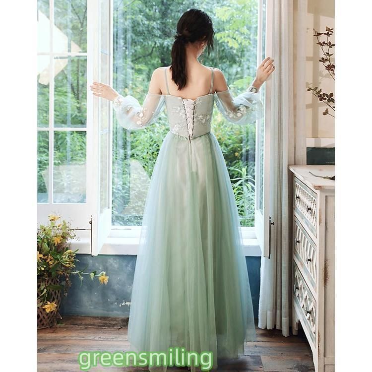 ブライズメイド ドレス 大人 ピアノ 発表会 ロングドレス 演奏会 結婚