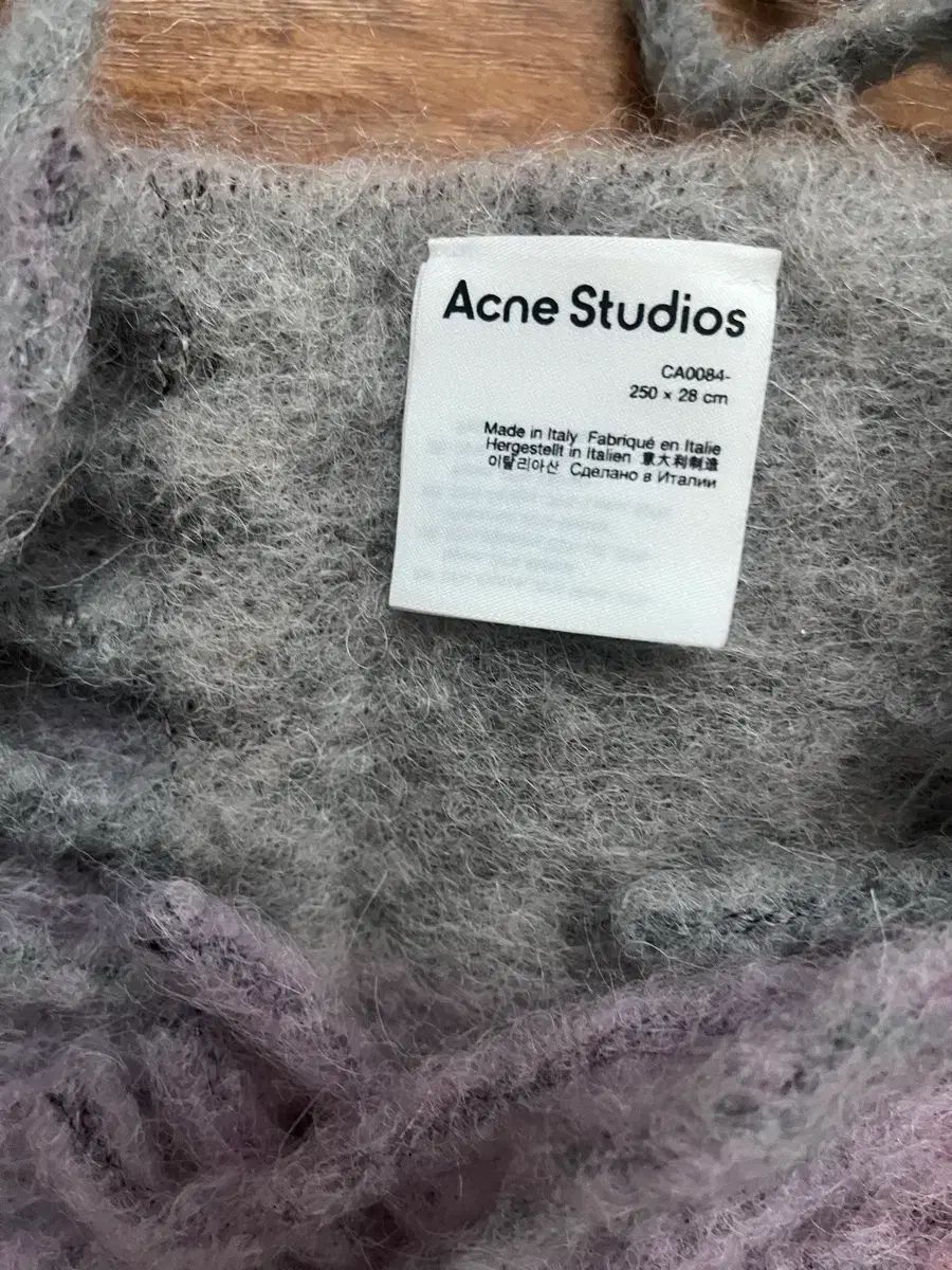 アクネストゥディオズ チェックマフラー ピンク