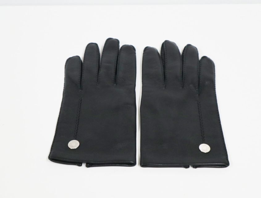 エルメス HERMES ネルヴュール ドロワット ラムスキン ブラック レザー