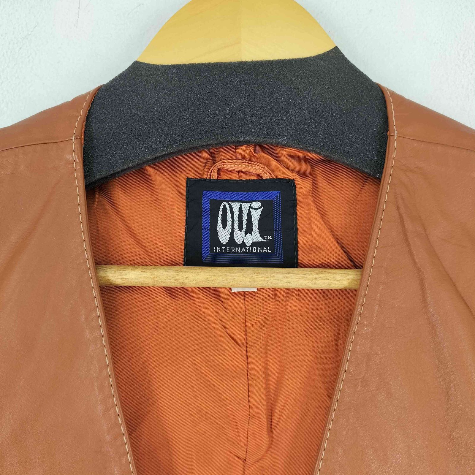 ユーズドフルギ USED古着 OUI INTERNATIONAL レザーベスト メンズ