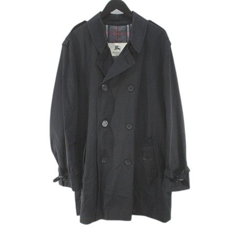 バーバリー ロンドン BURBERRY LONDON トレンチコート ミドル丈 黒系